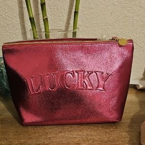 Lucky Brand Metallic Pink Pouch